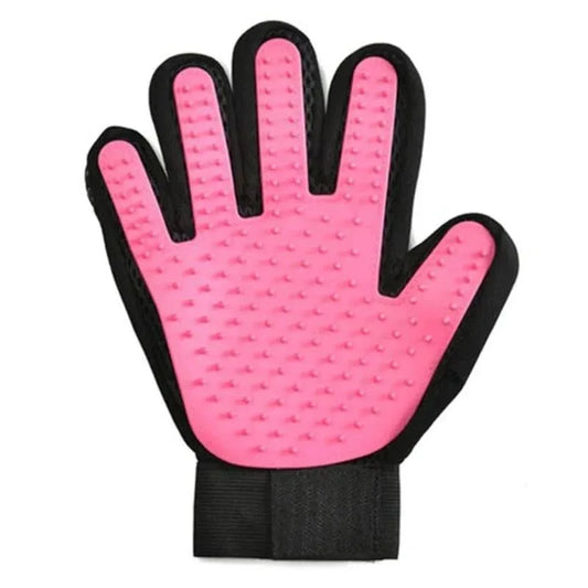 PETCAREGLOVE - grooming glove for gentle fur removal from cats & dogs