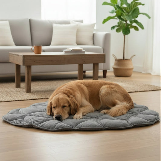 LeafPaws Blanket - Stylish dog blanket in leaf shape with soft padding & versatile use