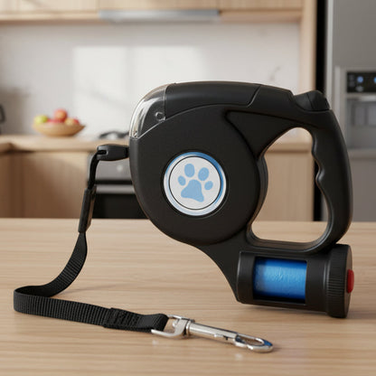 BRIGHTSTRIDE – LED Dog Leash with Integrated Flashlight for Safe Walks