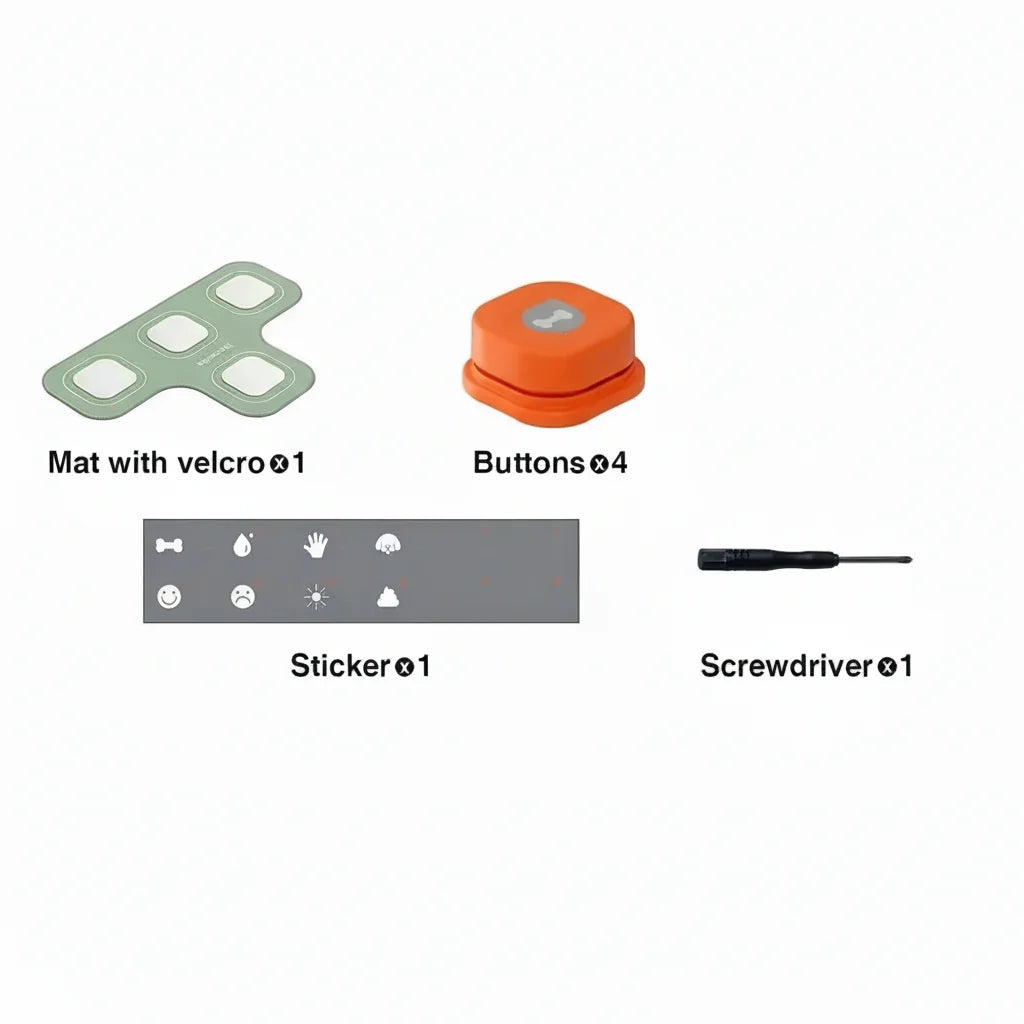 PAWTALK – Interactive Communication Buttons for Dogs with Recording Function