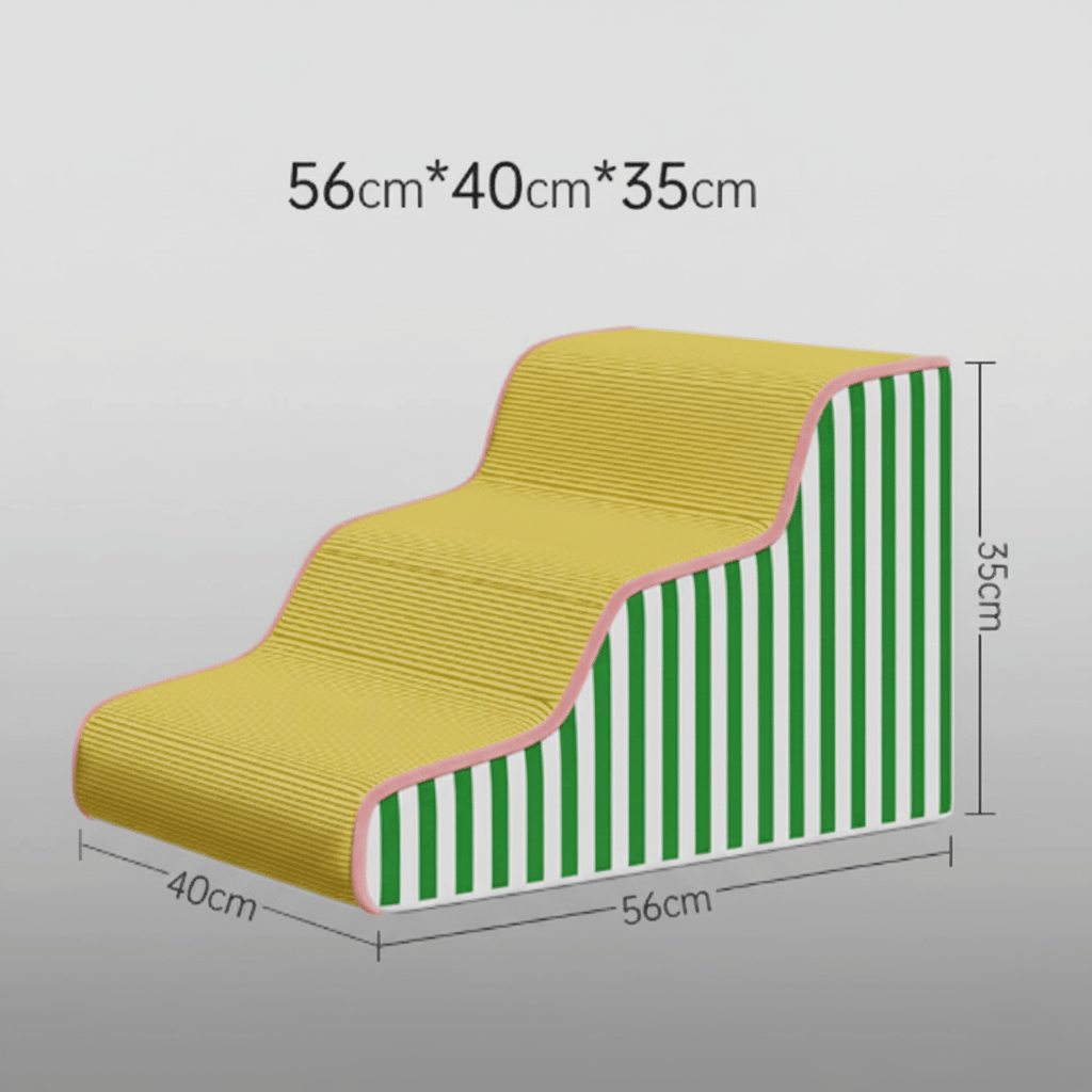 PAWGLIDE CORE – Supportive Foam Dog Stair with Gentle Incline and Secure Grip