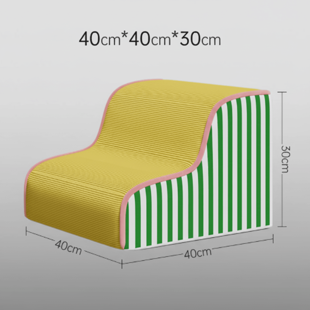 PAWGLIDE CORE – Supportive Foam Dog Stair with Gentle Incline and Secure Grip