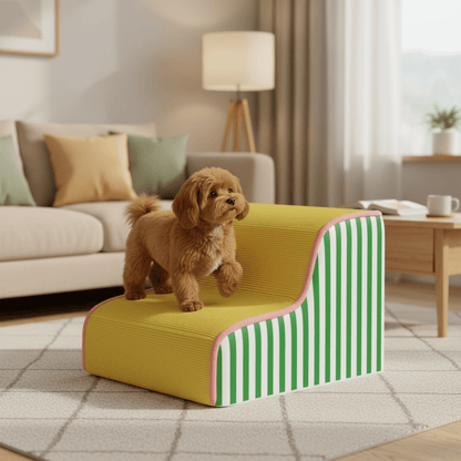 PAWGLIDE CORE – Supportive Foam Dog Stair with Gentle Incline and Secure Grip