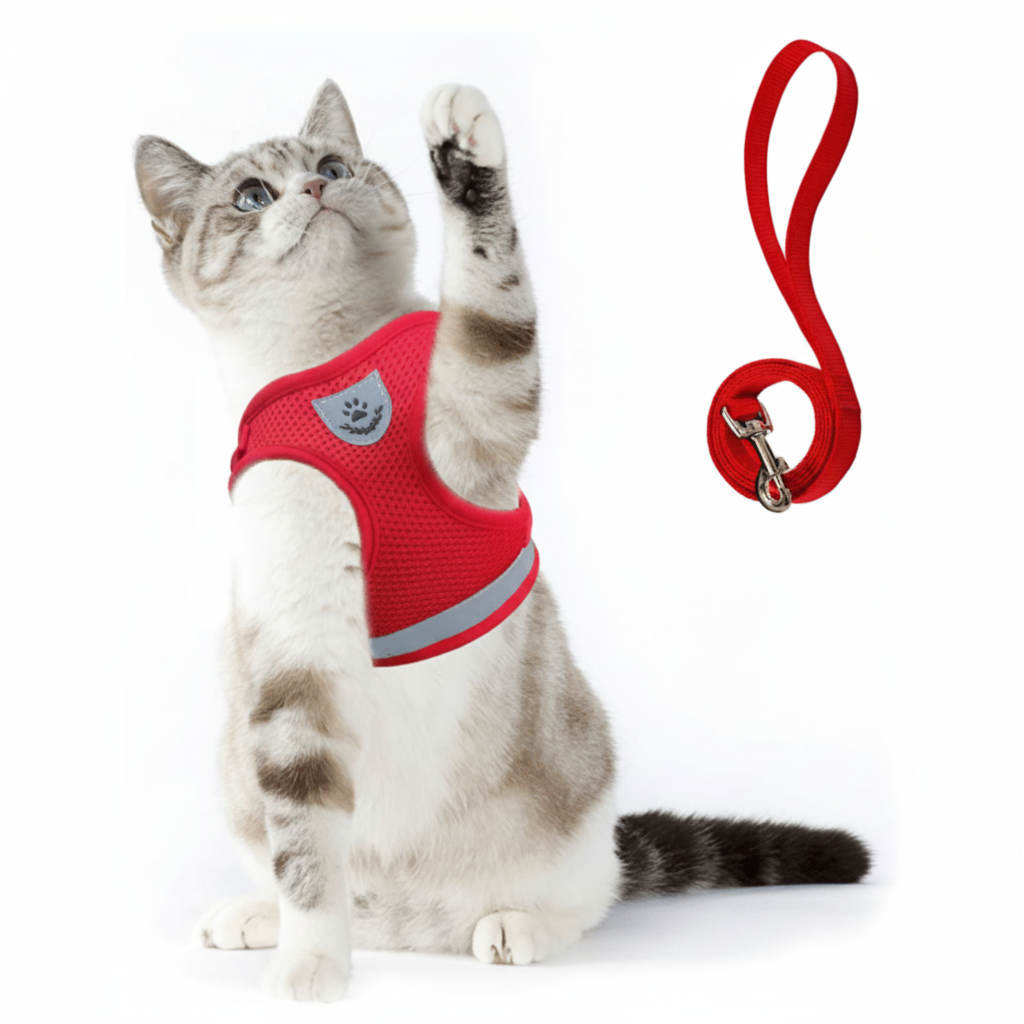 WANDERPAW – Escape-proof cat harness with reflective details