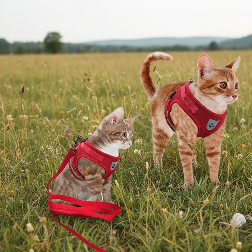 WANDERPAW – Escape-proof cat harness with reflective details