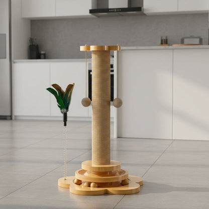 WOODWHISKER – Natural Cat Toy Made of Wood for Instinctive Play