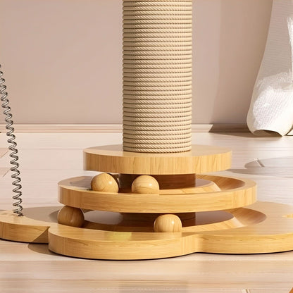 WOODWHISKER – Natural Cat Toy Made of Wood for Instinctive Play