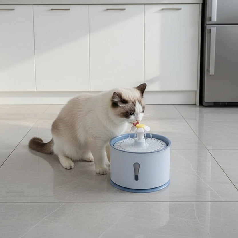 PETWELL SPRING – Automatic Drinking Fountain with Filtration System for Pets