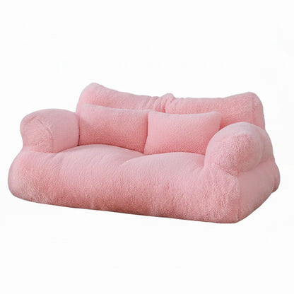 RELAXPAWS LOUNGER – Ergonomic Pet Sofa with Raised Edge & Washable Cover